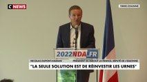 Nicolas Dupont-Aignan : «Nous devons être maîtres à nouveau chez nous»