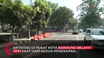 Suasana Kota Bandung Relatif Sepi di Hari Kedua Penerapan PPKM Darurat