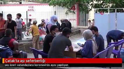 Çatak'ta aşı seferberliği