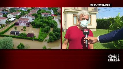 Şile'de şiddetli sağanak sel getirdi