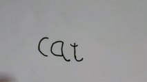 Cat drawing in easy way | Cat drawing | cat drawing for kids | cat drawing | drawing of cat | easy drawing for kids | drawing of cat from cat Word