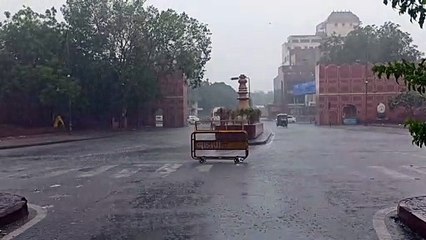 राजधानी जयपुर :कई इलाकों में तेज बरसात
