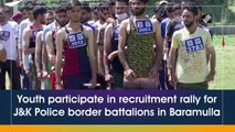 Youth participate in recruitment rally for J&K Police border battalions in Baramulla