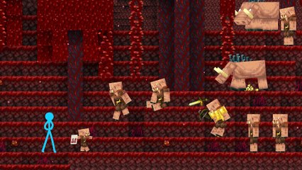 The Piglin War  Animation vs Minecraft Shorts eps series