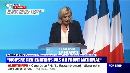 Marine Le Pen: "Nous devons continuer à nous ouvrir à toutes les forces politiques"