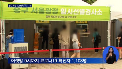 오늘도 확진자 1,200명 안팎 예상…닷새 연속 네자릿수