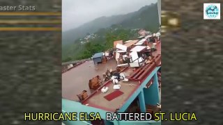 HURRICANE ELSA BATTERED ST. LUCIA - BARBADOS