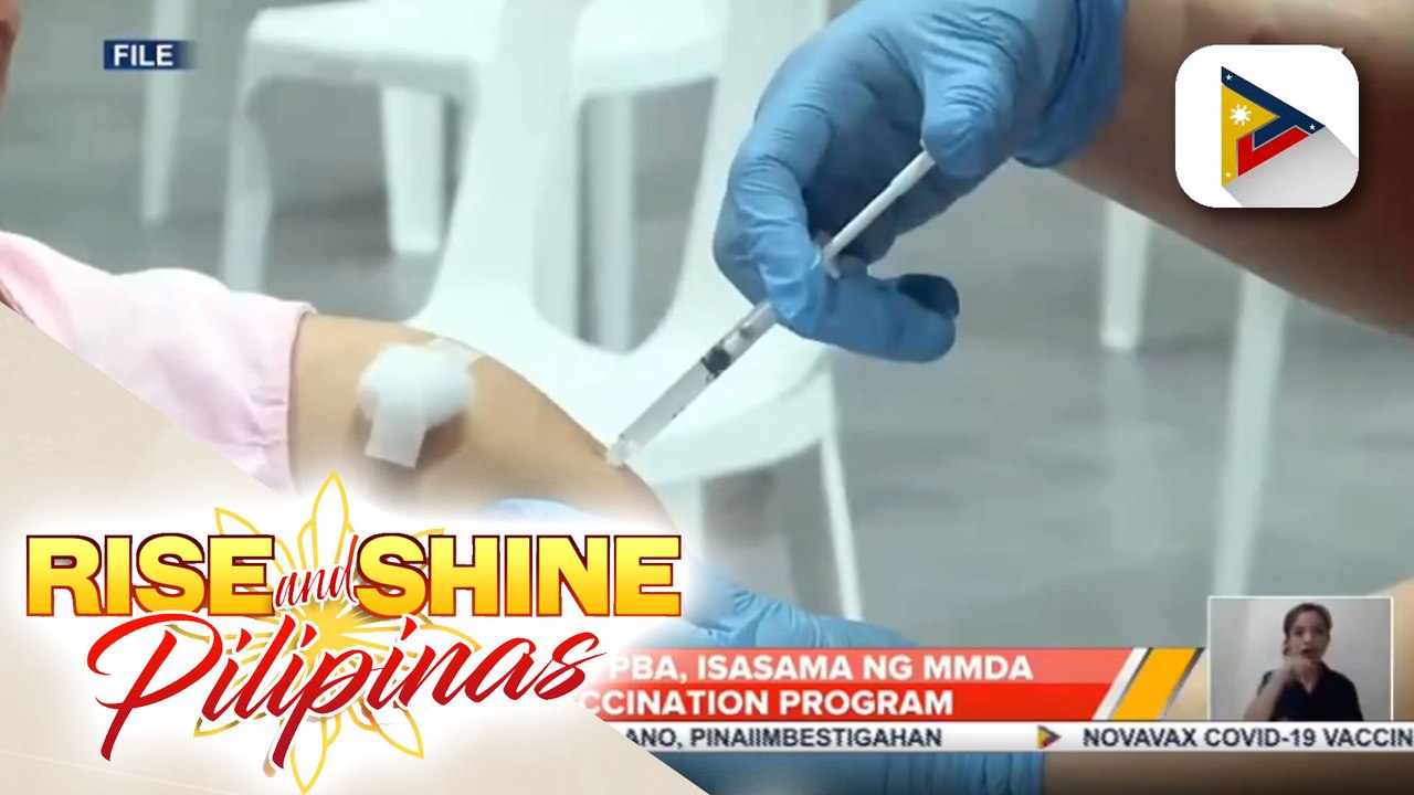 Players ng PBA, isasama ng MMDA sa vaccination program