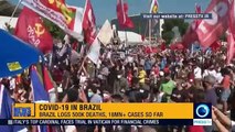 Thousands protest in Brazil against Bolsonaro over Covid pandemic handling