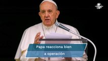 El papa Francisco reaccionó bien a su cirugía de colon, informó el Vaticano