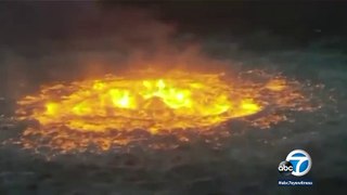 Video shows fire in Gulf of Mexico after gas pipeline rupture