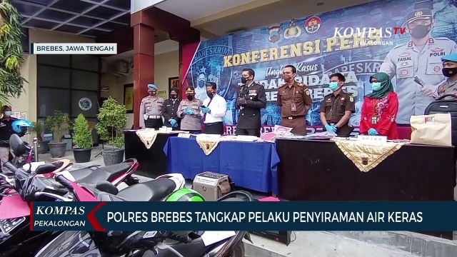 Polres Brebes Tangkap Pelaku Penyiraman Air Keras
