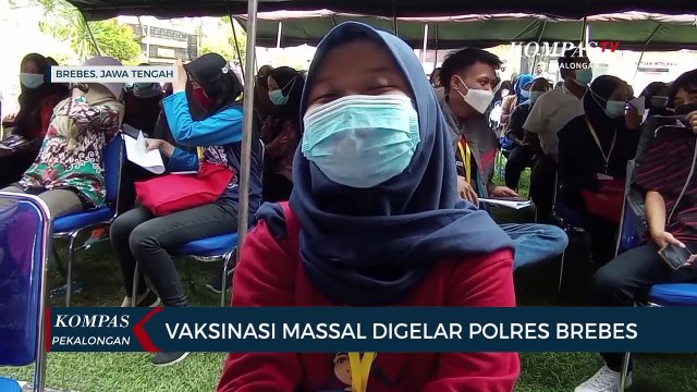 Vaksinasi Massal Digelar Polres Brebes