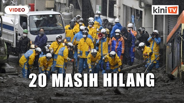 Kerja menyelamat kejadian tanah runtuh Jepun diteruskan