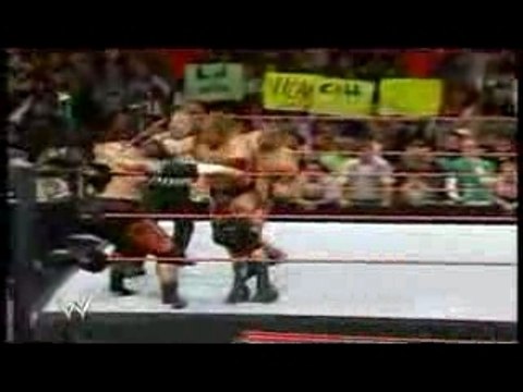 Triple H vs. Umaga & Randy Orton