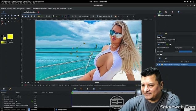 #tutorial #Curso completo #diseño #grafico #synfig #edicion de #imagen recortar una #fotografia en #linux
