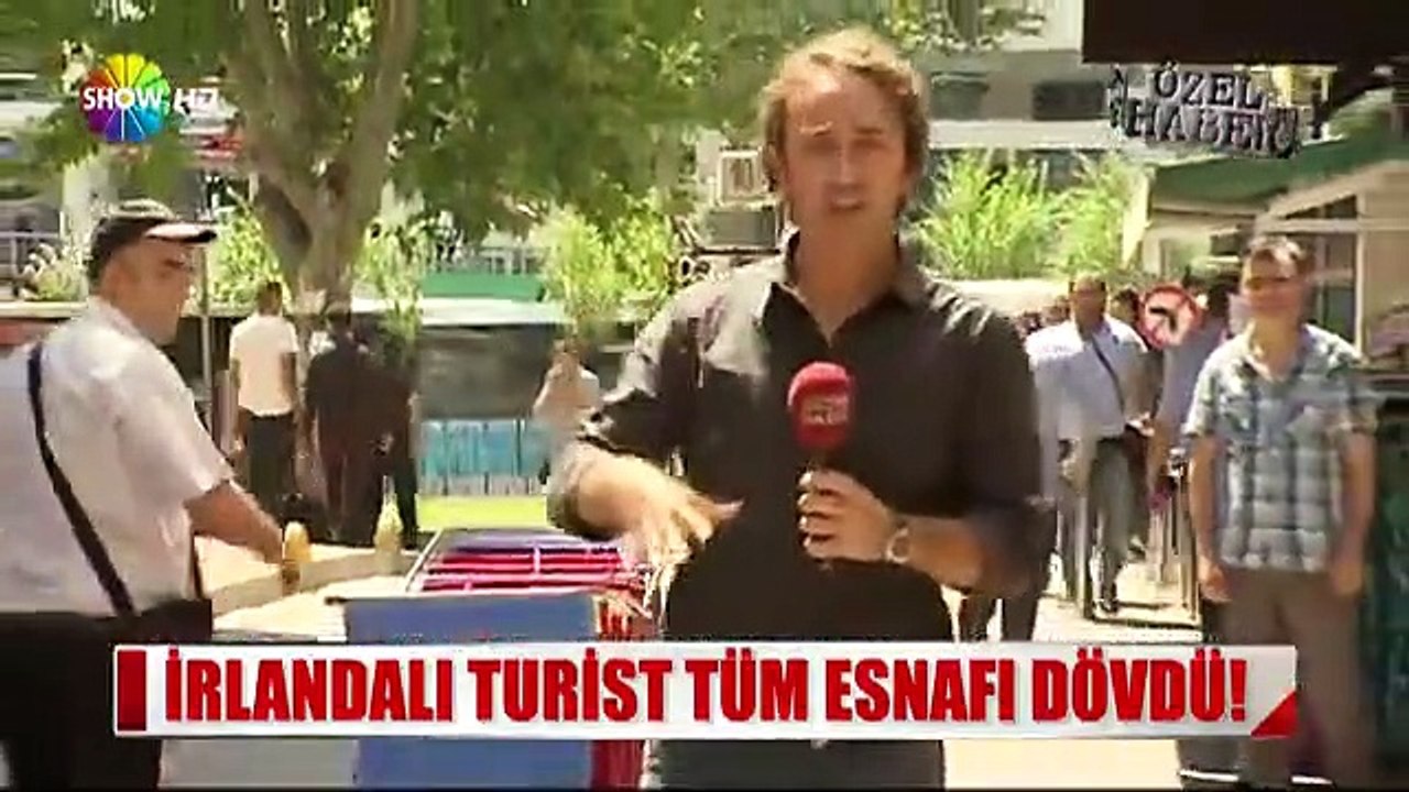 İrlandalı turist Aksaray esnafını tek başına dövdü!