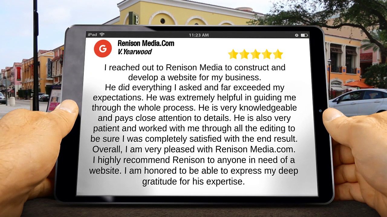 Renison Media.Com Cambridge Terrific Five Star Review by V.Yearwood