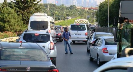 15 TEMMUZ ŞEHİTLER KÖPRÜSÜ'NDE TRAFİK YOĞUNLUĞU