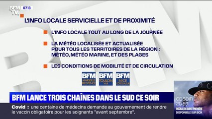 BFM lance trois chaînes dans le sud ce lundi soir