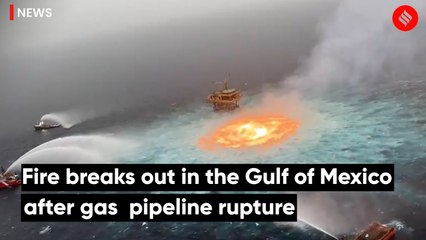 Gulf of Mexico on Fire After Gas Leak in Underwater Pipeline