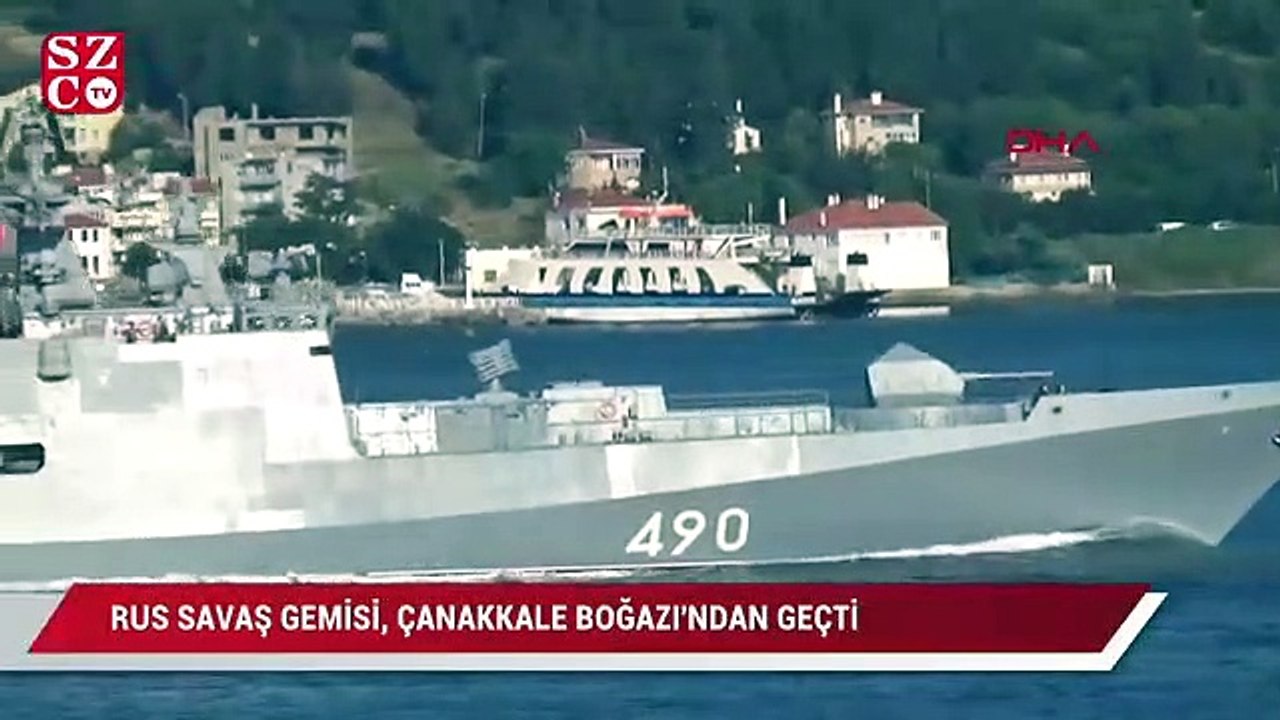 Rus Savaş gemisi, Çanakkale Boğazı'ndan geçti