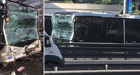 Feci kaza! Metrobüsler çarpıştı: Çok sayıda yaralı var