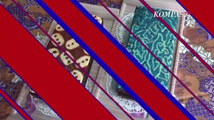 Cantik! Penampakan Kue Brownies Bermotif Batik dari Palembang
