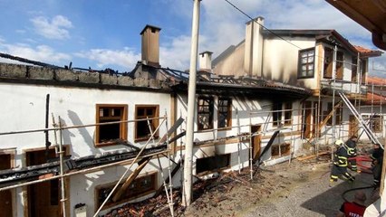 Son dakika haber | Turizme kazandırılması planlanan 3 konutta yangın çıktı