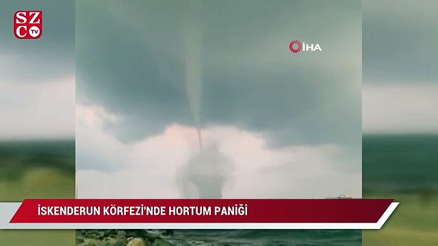 İskenderun Körfezi'nde hortum paniği