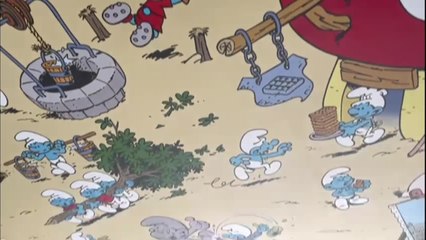 Bruxelles: le Plafond des Schtroumpfs à la gare centrale a été restauré.