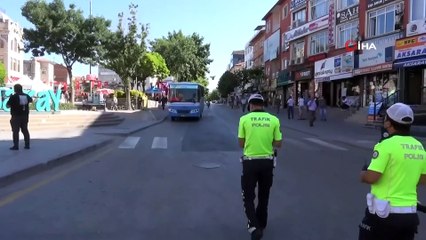 Toplu taşımada trafik güvenliği uygulamaları sürüyor