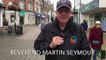Reverend Martin Seymour talking in Littlehampton