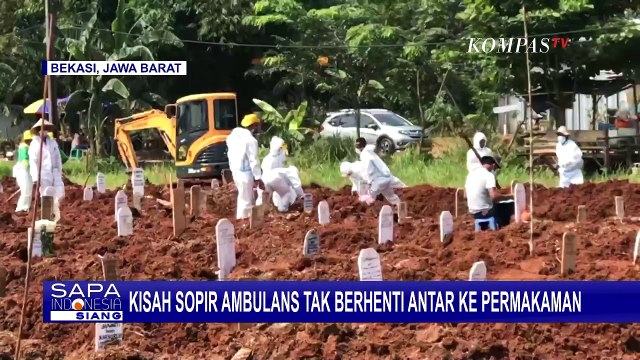 Cerita Sopir Ambulans Bisa 3 sampai 4 Kali Bolak-balik Antar Jenazah ke TPU Khusus Covid-19