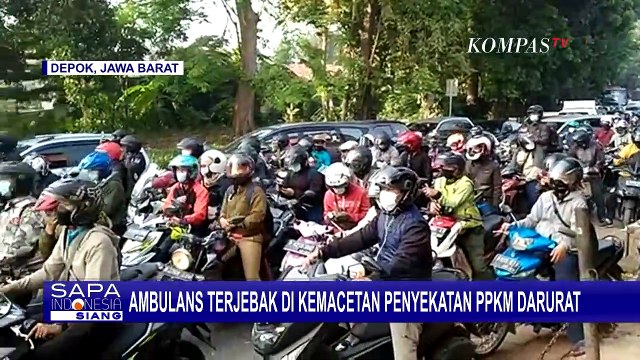 Tol Dalam Kota Macet Akibat Penyekatan PPKM Darurat