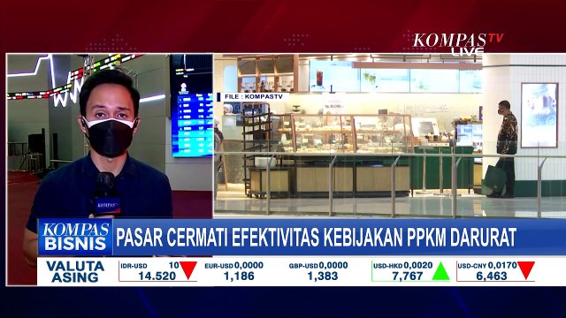 Pasar Cermati Efektivitas Kebijakan PPKM Darurat