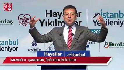 İmamoğlu: 'İstanbul'a 2 milyon daha nüfus ekleyeceğiz, proje yapacağız' diyen aklı da şaşarak, hatta isyan ederek ederek izliyorum