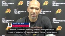 Booker's father-son experience gives him NBA 'cheat code' - Williams