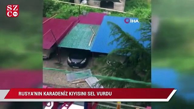 Rusya'nın Karadeniz kıyısını sel vurdu