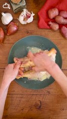 Cuisses de poulet moutarde au four vertical