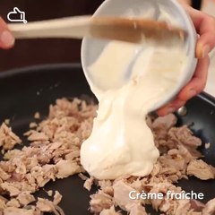 Pâtes au thon et à la crème