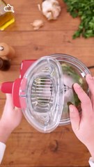 Crevettes à l'ail vertical