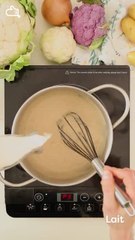 Gratin de chou-fleur et pommes de terre vertical