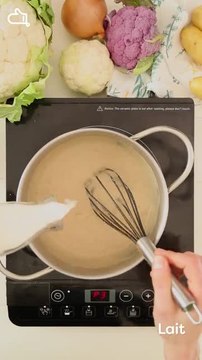 Gratin de chou-fleur et pommes de terre vertical