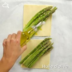 Feuilletés d’asperges au Reblochon