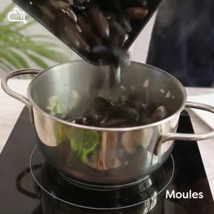 Moules marinières persillées