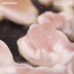 Tomates farcies au poulet et aux petits pois en 20 minutes max