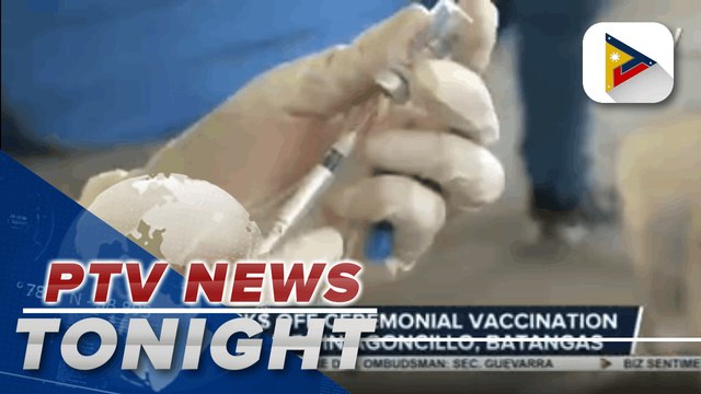 DOH kicks off ceremonial vaccination of evacuees in Agoncillo, Batangas