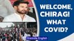 Chirag Paswan welcomed by crowd at Patna Airport, flouting Covid norms | Watch | Oneindia News