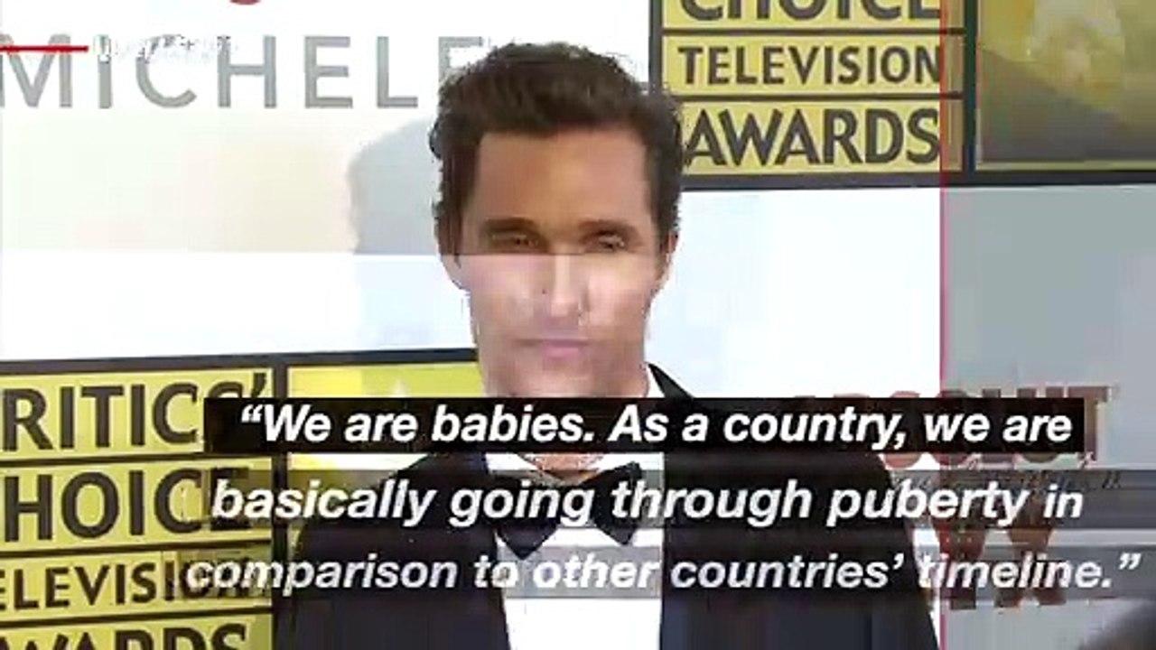 Matthew McConaughey Says U.S. 'Going Through Puberty' in 4th of July Message